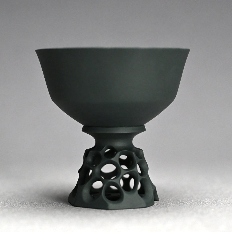 Black Bajyohai Sake Cup ー加藤 好康 “透文 馬上杯”