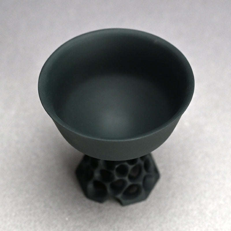 Black Bajyohai Sake Cup ー加藤 好康 “透文 馬上杯”
