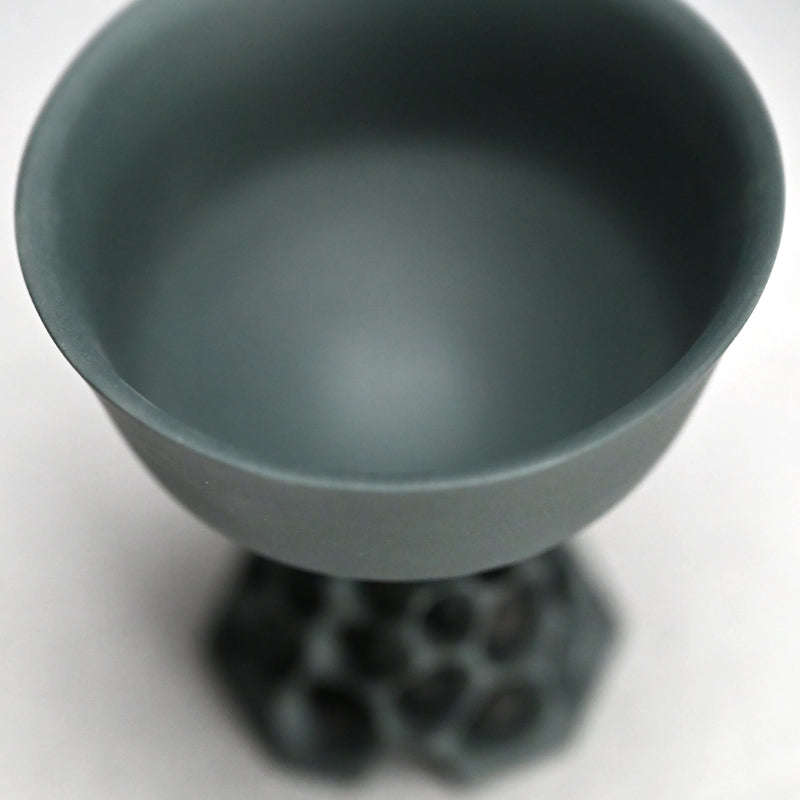 Black Bajyohai Sake Cup ー加藤 好康 “透文 馬上杯”
