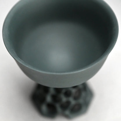 Black Bajyohai Sake Cup ー加藤 好康 “透文 馬上杯”