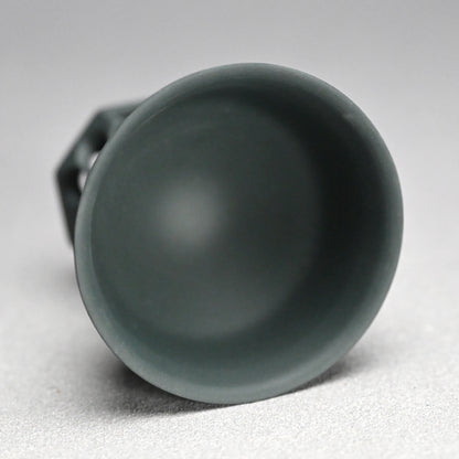 Black Bajyohai Sake Cup ー加藤 好康 “透文 馬上杯”