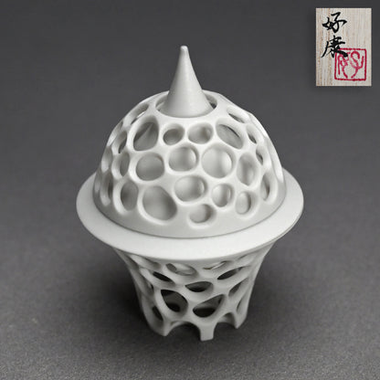 Futahai Sake Cup ー加藤 好康 “透文 蓋盃”