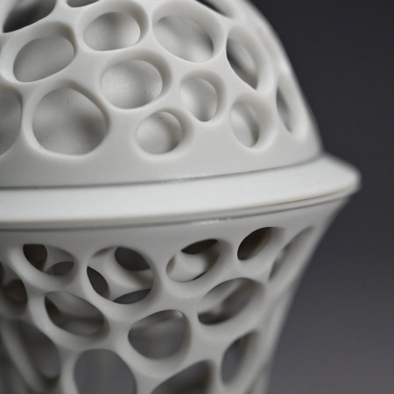 Futahai Sake Cup ー加藤 好康 “透文 蓋盃”