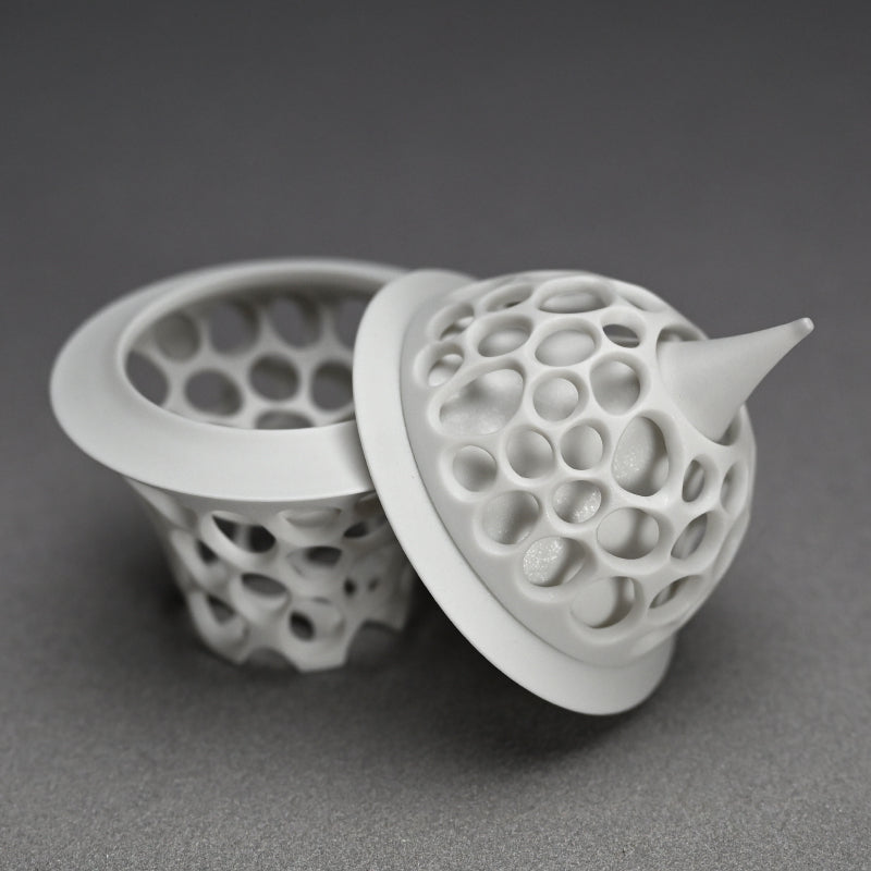 Futahai Sake Cup ー加藤 好康 “透文 蓋盃”