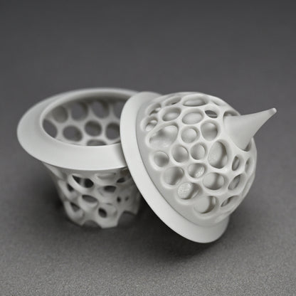 Futahai Sake Cup ー加藤 好康 “透文 蓋盃”