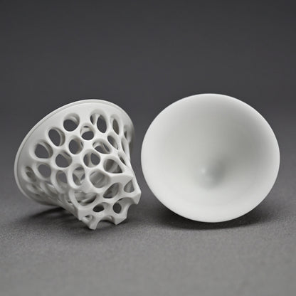 Futahai Sake Cup ー加藤 好康 “透文 蓋盃”