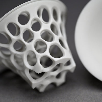 Futahai Sake Cup ー加藤 好康 “透文 蓋盃”