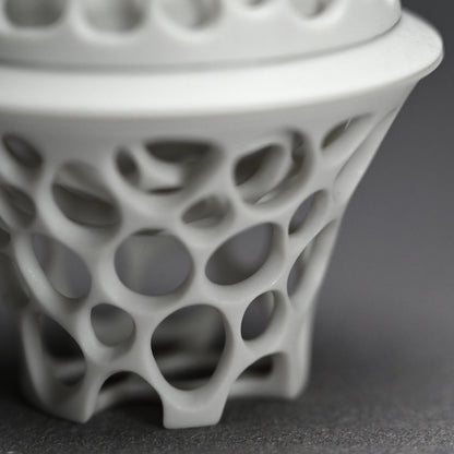 Futahai Sake Cup ー加藤 好康 “透文 蓋盃”