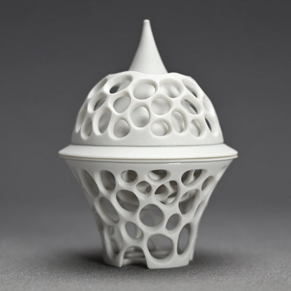 Futahai Sake Cup ー加藤 好康 “透文 蓋盃”