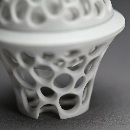 Futahai Sake Cup ー加藤 好康 “透文 蓋盃”