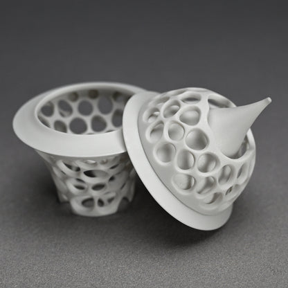 Futahai Sake Cup ー加藤 好康 “透文 蓋盃”
