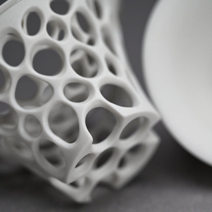 Futahai Sake Cup ー加藤 好康 “透文 蓋盃”