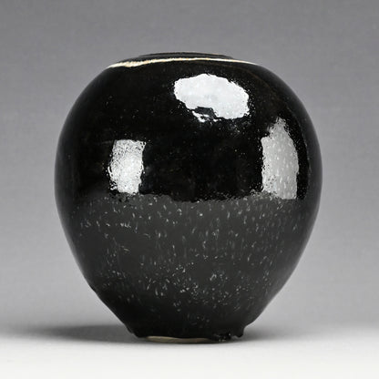 Unique LNT Tenmoku-yu Tsubo ー清水 卯一 “天目釉白文壺”