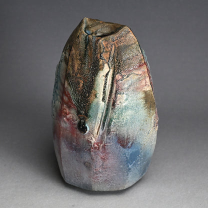 10,000 Color - Shotaro Manyosai Henko Vase ー林 正太郎 “万葉彩 扁壺”