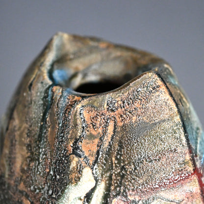 10,000 Color - Shotaro Manyosai Henko Vase ー林 正太郎 “万葉彩 扁壺”