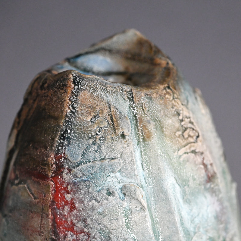 10,000 Color - Shotaro Manyosai Henko Vase ー林 正太郎 “万葉彩 扁壺”