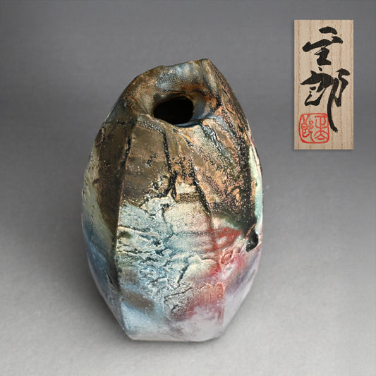 10,000 Color - Shotaro Manyosai Henko Vase ー林 正太郎 “万葉彩 扁壺”