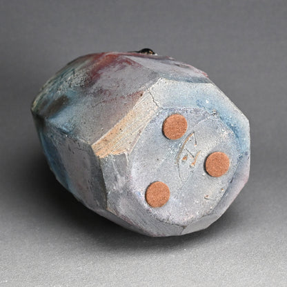 10,000 Color - Shotaro Manyosai Henko Vase ー林 正太郎 “万葉彩 扁壺”