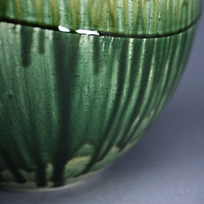 Huge Copper Glaze Tsubo ー鈴木 徹 “緑釉 花器”