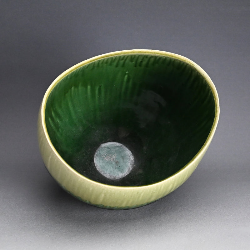 Huge Copper Glaze Tsubo ー鈴木 徹 “緑釉 花器”