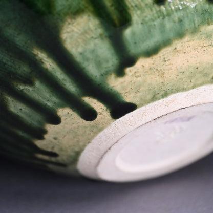 Huge Copper Glaze Tsubo ー鈴木 徹 “緑釉 花器”