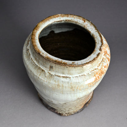 Contemporary Mashiko Tsubo Vase ー高内 秀剛 “益子糖白 壺”