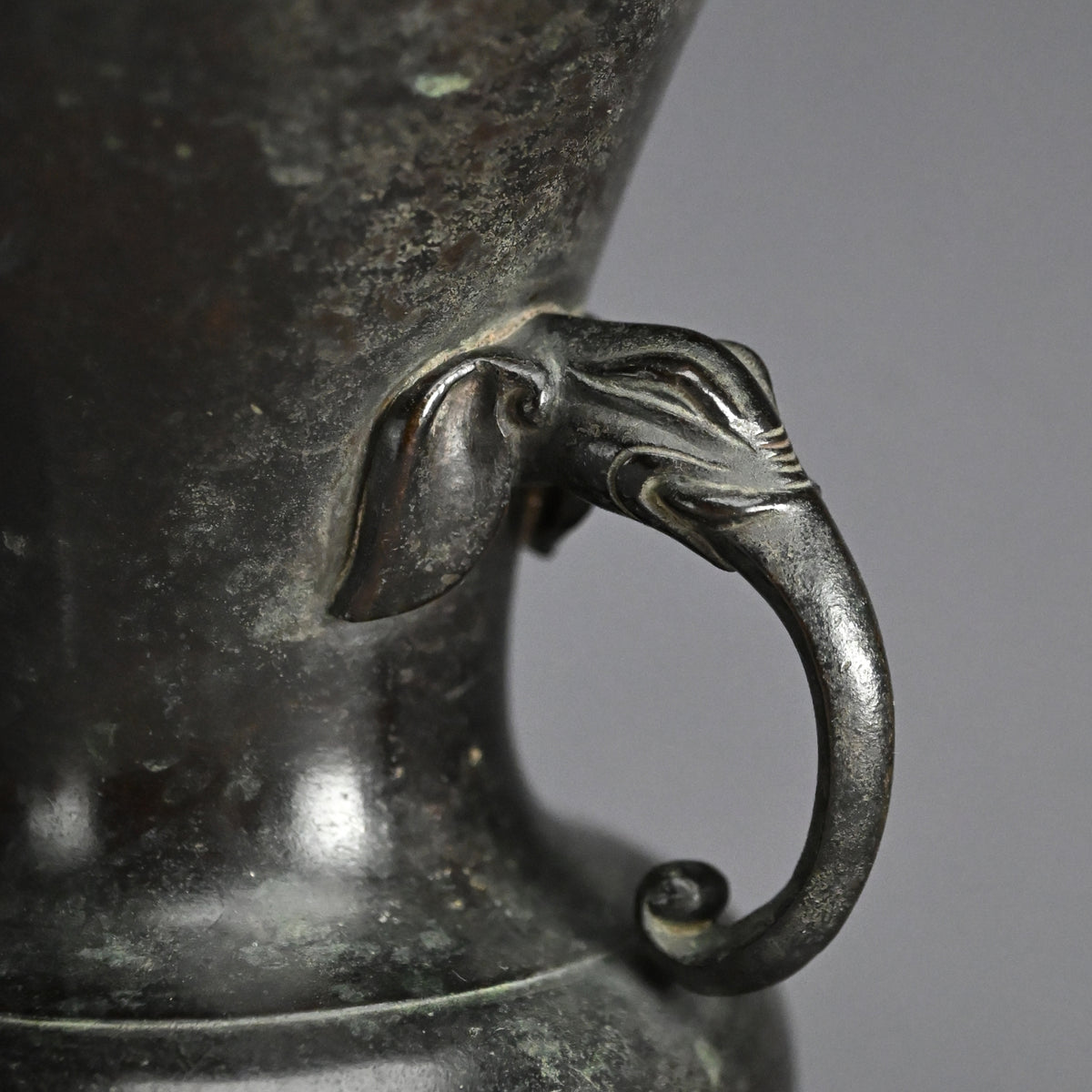 Zen Buddhist Temole Bronze Offering Vase, 1715