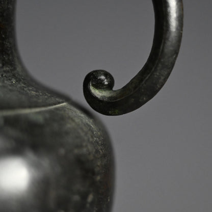 Zen Buddhist Temole Bronze Offering Vase, 1715