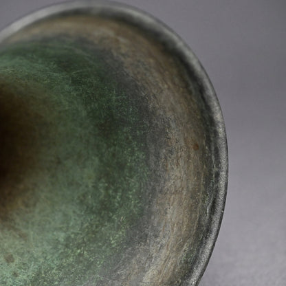 Zen Buddhist Temole Bronze Offering Vase, 1715