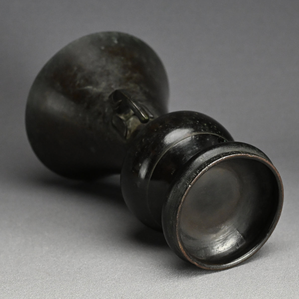 Zen Buddhist Temole Bronze Offering Vase, 1715