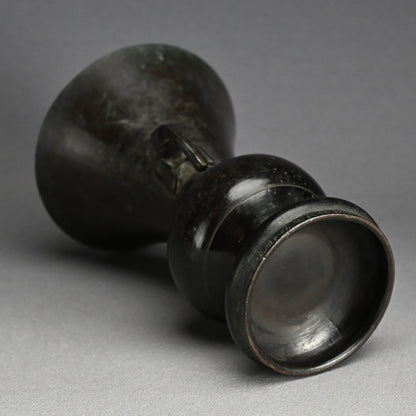 Zen Buddhist Temole Bronze Offering Vase, 1715