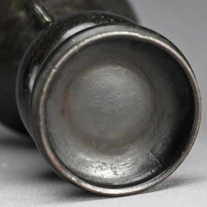 Zen Buddhist Temole Bronze Offering Vase, 1715