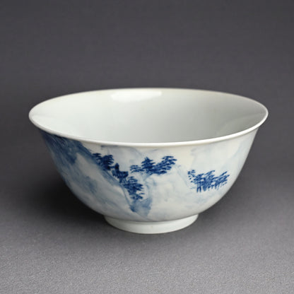 Porcelain Bowl by Shunkyo & Rokubei V ー山本 春挙, 五代 清水 六兵衛 “蓬莱山 菓子鉢”