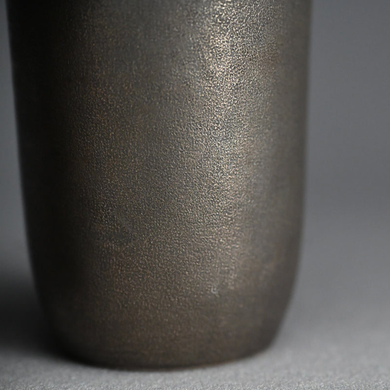 Pair Antique Silver Choshi Sake Servers ー柿畠 甚次郎 “銀梨地 銚子”