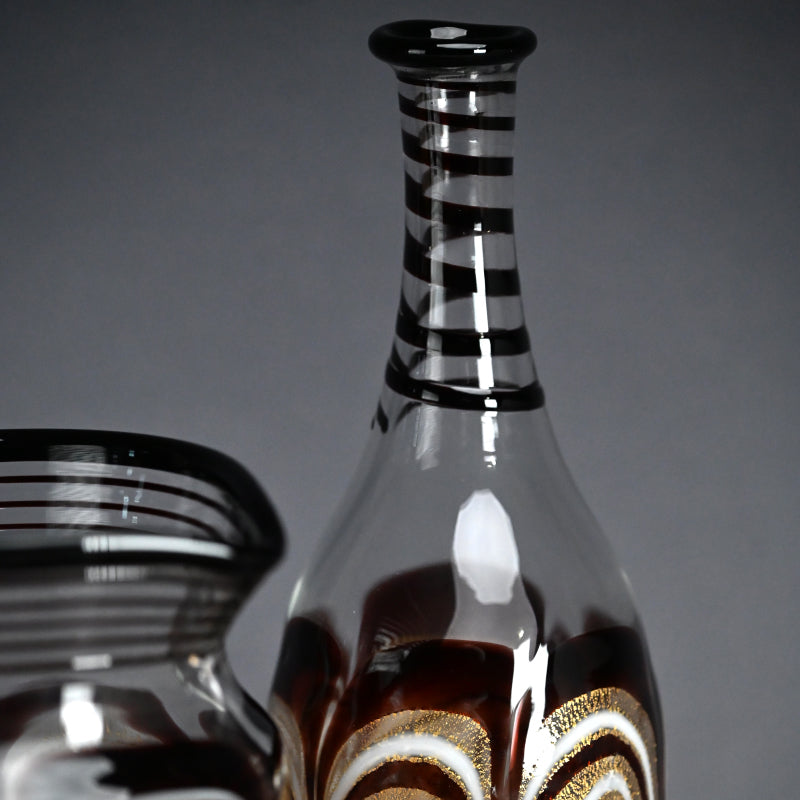 Boxed Glass Drinking Set ー岩田 久利 “硝子五種七ツ組揃 かげろう”