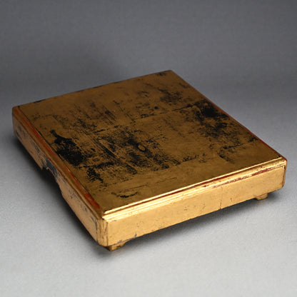 Antique Japanese Gilded Book Box with Edo p. Prayer Book