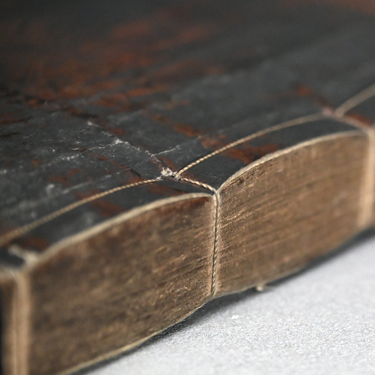 Antique Japanese Gilded Book Box with Edo p. Prayer Book