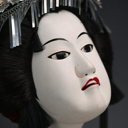 Bunraku Ningyo Princess Puppet Head ー人形 恒 (田村 恒夫) “本朝茜孝 八重垣姫”