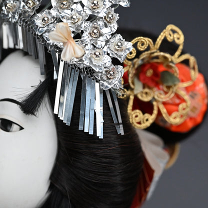 Bunraku Ningyo Princess Puppet Head ー人形 恒 (田村 恒夫) “本朝茜孝 八重垣姫”