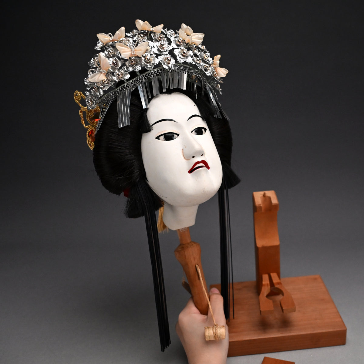 Bunraku Ningyo Princess Puppet Head ー人形 恒 (田村 恒夫) “本朝茜孝 八重垣姫”