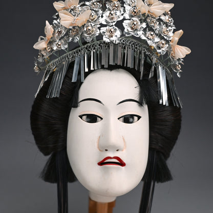 Bunraku Ningyo Princess Puppet Head ー人形 恒 (田村 恒夫) “本朝茜孝 八重垣姫”