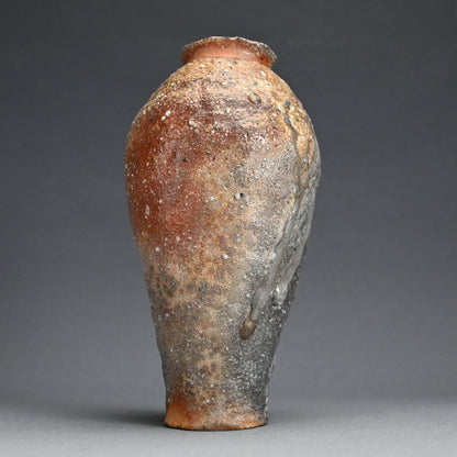 Iga Yakishime Vase ー岸野 寛 “伊賀 焼〆花入”