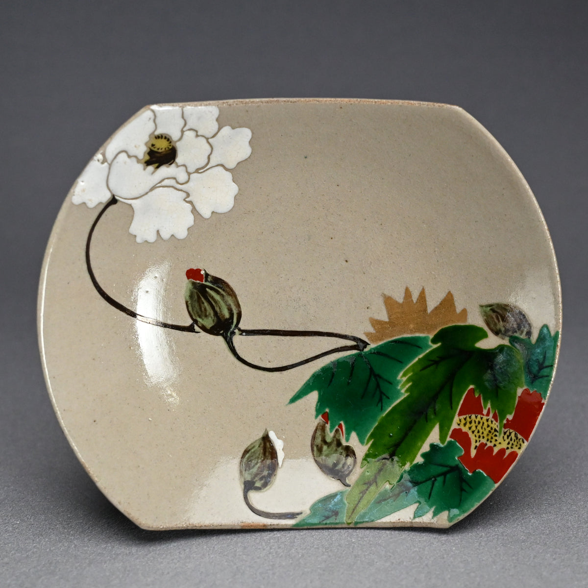 Unique Boxed Set 12 Meiji period Mukozuke Plates ー永楽 善五郎 "掛繪 十二ヶ月 向付"
