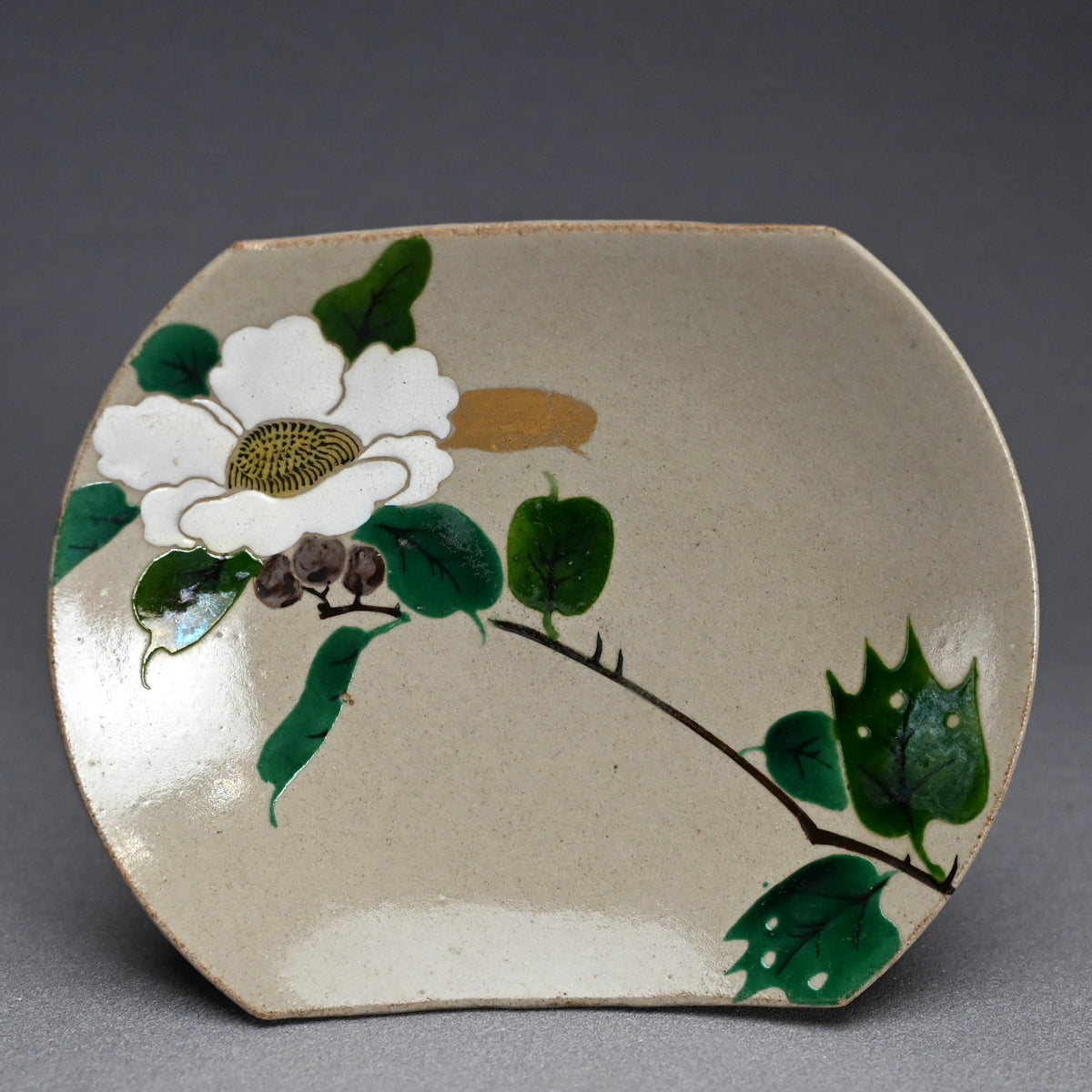 Unique Boxed Set 12 Meiji period Mukozuke Plates ー永楽 善五郎 "掛繪 十二ヶ月 向付"