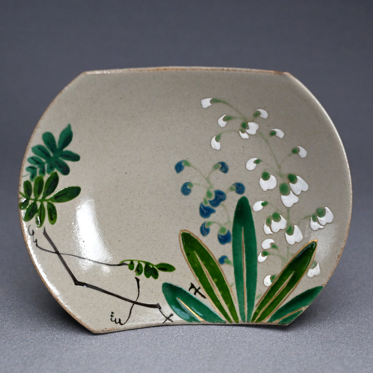 Unique Boxed Set 12 Meiji period Mukozuke Plates ー永楽 善五郎 "掛繪 十二ヶ月 向付"