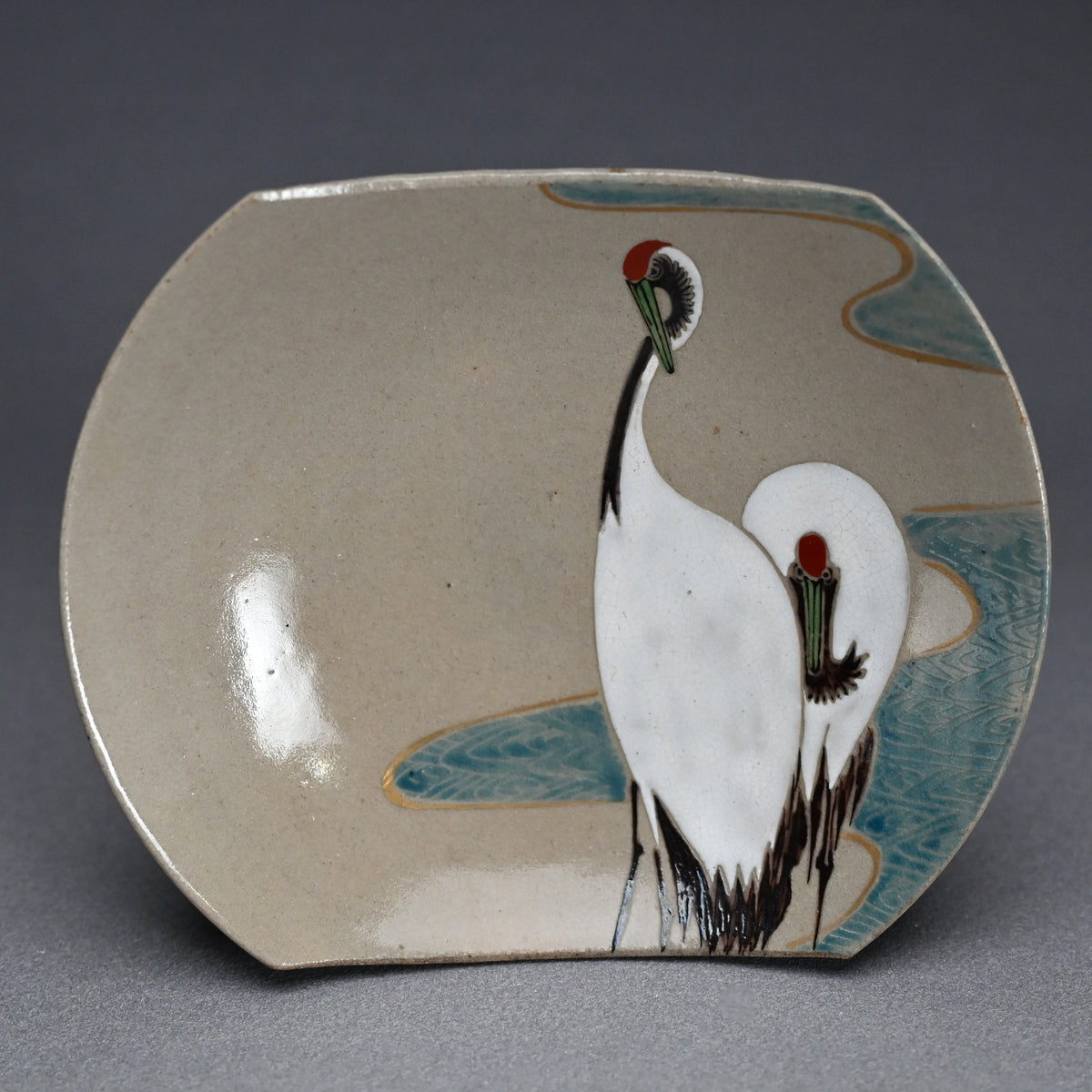 Unique Boxed Set 12 Meiji period Mukozuke Plates ー永楽 善五郎 "掛繪 十二ヶ月 向付"