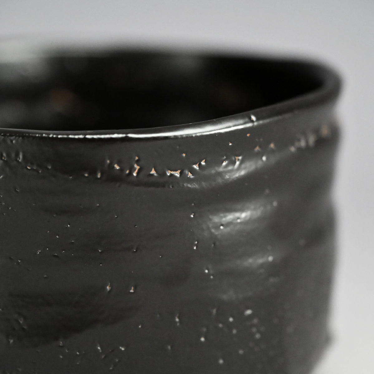 Rare LNT Seto Guro Chawan Tea Bowl ー加藤 卓男 “瀬戸黒茶盌”