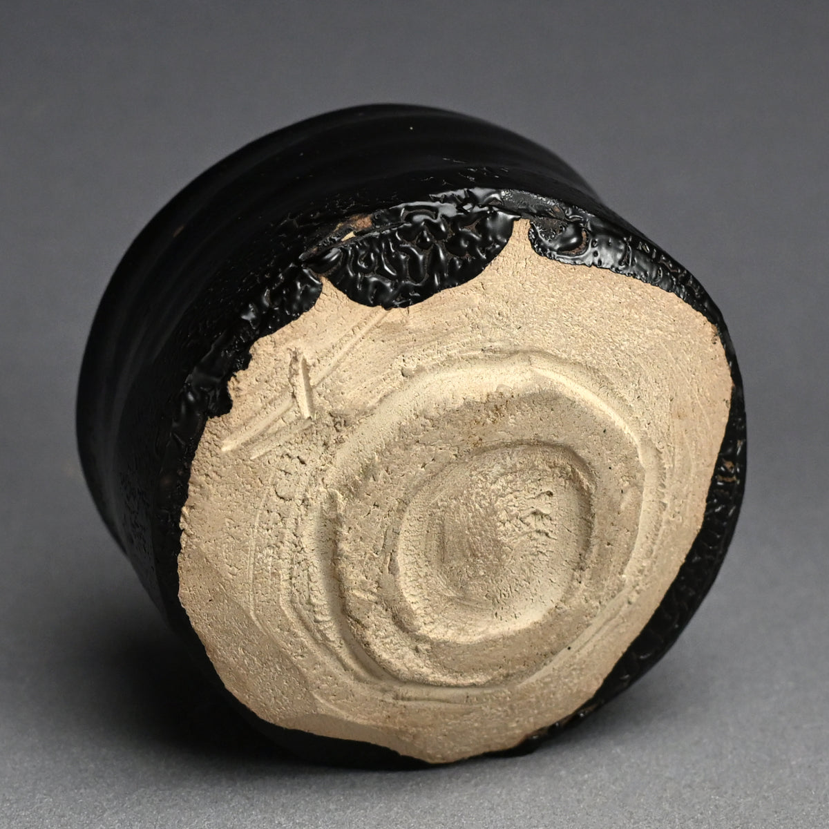 Rare LNT Seto Guro Chawan Tea Bowl ー加藤 卓男 “瀬戸黒茶盌”