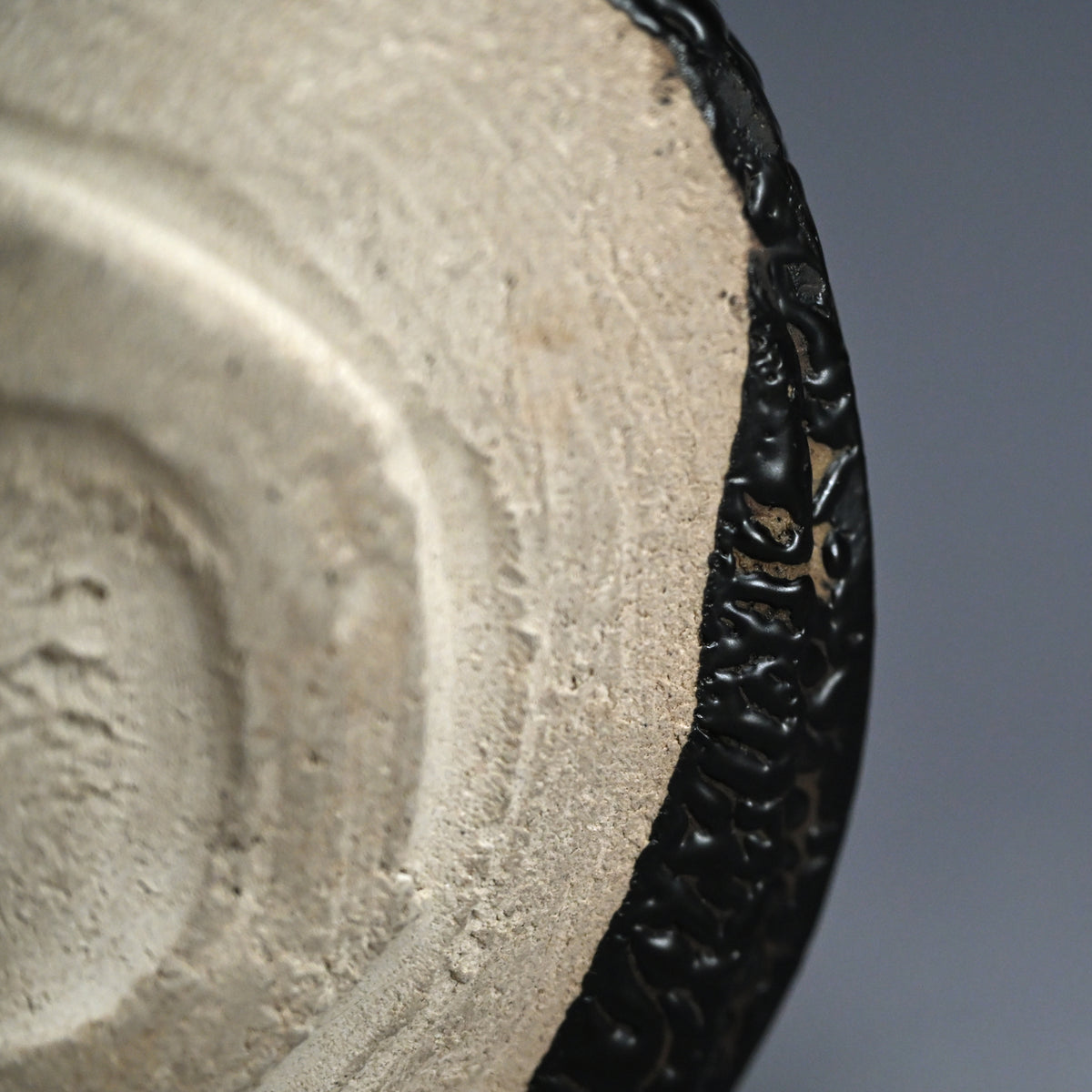 Rare LNT Seto Guro Chawan Tea Bowl ー加藤 卓男 “瀬戸黒茶盌”