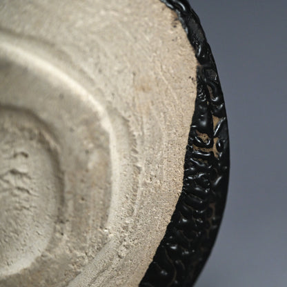 Rare LNT Seto Guro Chawan Tea Bowl ー加藤 卓男 “瀬戸黒茶盌”
